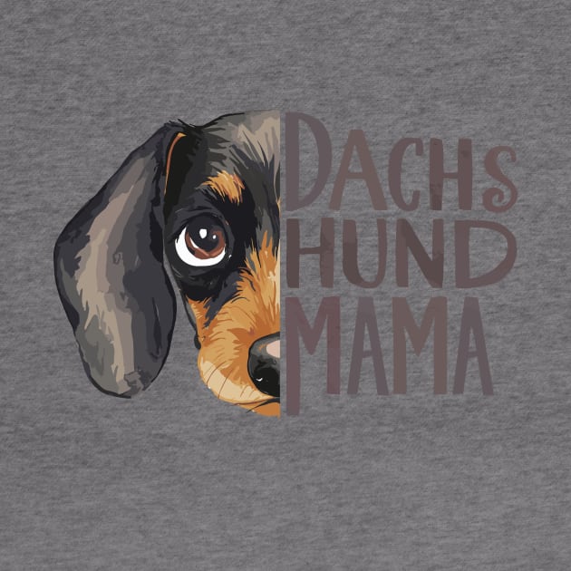 Dachshund Mama Dog Lover Cute Animal Face by Indigo Lake